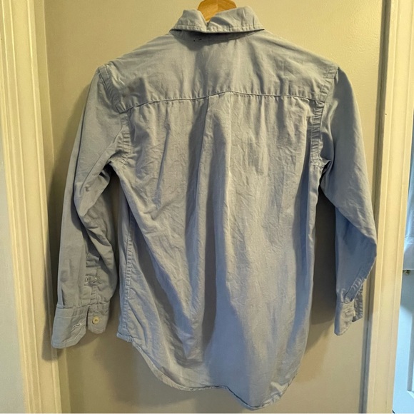Gap Kids Blue Long Sleeves Button Down Shirt Size 8 - Picture 3 of 4